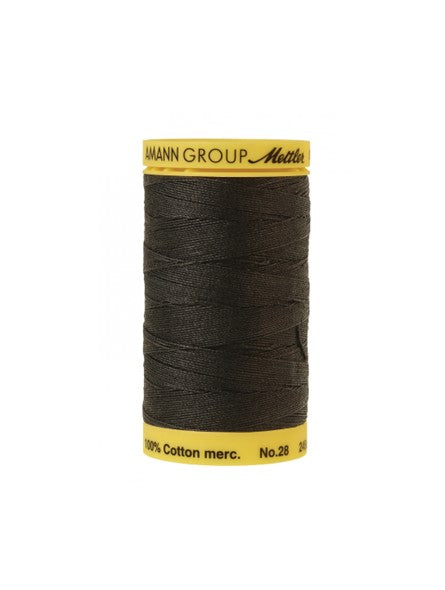 Silk-Finish 28wt Solid Cotton Thread 275YD Black # 9129-4000